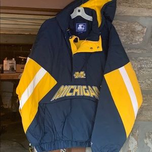NWT VINTAGE authentic Starter UMich jacket